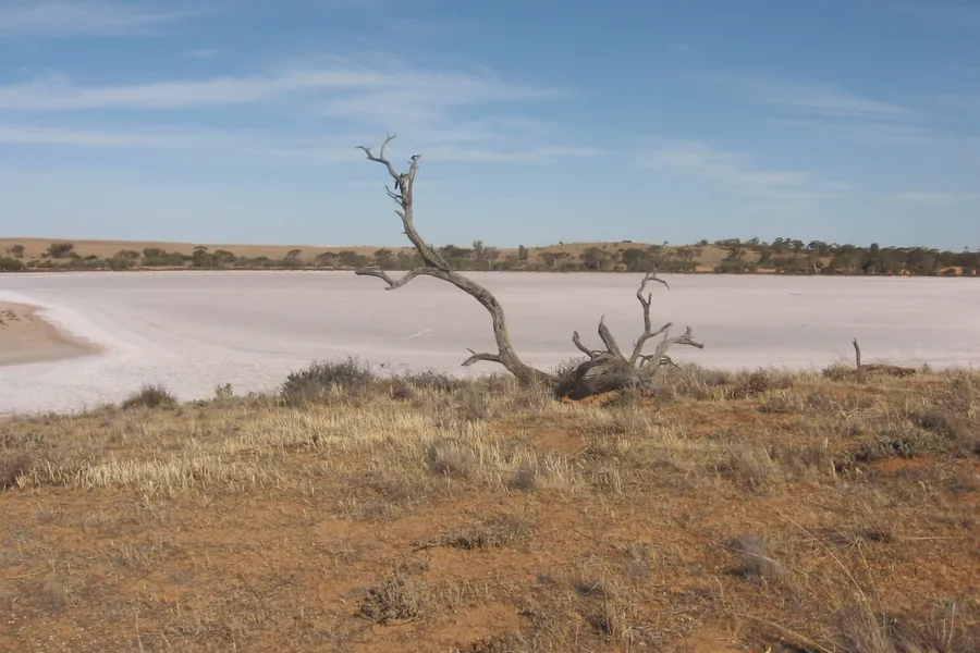 The Pink Lakes in Murray-Sunset National Park